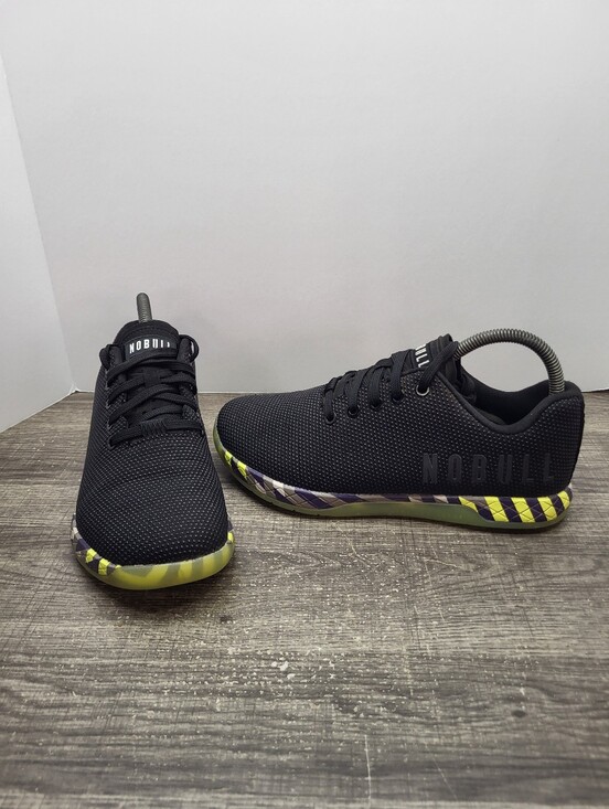 NOBULL Shoes - Nobull Trainer Shoes Black Yellow Impact Gym Workout Training Women’s Size 8